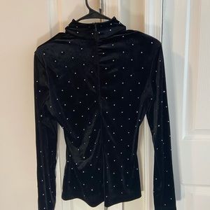 Velvet mock neck from H&M